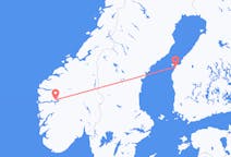 Flights from Sogndal, Norway to Vaasa, Finland