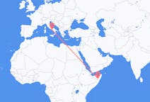 Flyreiser fra Garoe, Somalia til Napoli, Italia