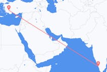 印度出发地 科泽科德飞往印度目的地 代尼茲利的航班