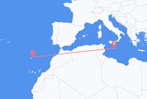 Flyrejser fra Valletta, Malta til Vila Baleira, Portugal