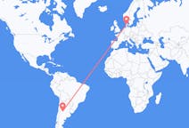 Flights from San Luis, Argentina to Billund, Denmark