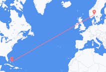 Flyg från Rock Sound, Bahamas till Oslo, Norge