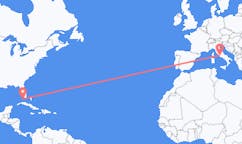 美国出发地 基韋斯特飞往美国目的地 罗马的航班