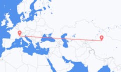 Flights from Korla, China to Turin, Italy
