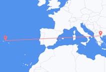 Flights from Terceira Island, Portugal to Thessaloniki, Greece