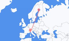 Flyreiser fra Genova, Italia til Karleby, Finland