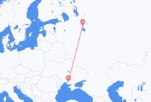 Flights from Kherson, Ukraine to Cherepovets, Russia