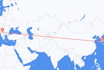 Flyreiser fra Yeosu, Sør-Korea til Priština, Kosovo