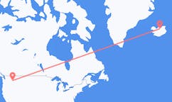 Vluchten van Pullman, Verenigde Staten naar Akureyri, IJsland