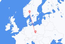 Flyg från Pardubice, Tjeckien till Oslo, Norge