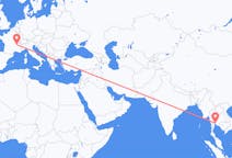 Flights from Bangkok, Thailand to Lyon, France