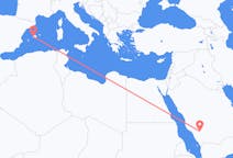 Flyreiser fra Bisha, Saudi-Arabia til Palma de Mallorca, Spania