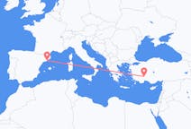 Flights from Isparta, Turkey to Barcelona, Spain