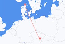 Vols d’Aalborg, Danemark pour la Vienne, Autriche