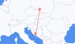 Vluchten van Ostrava, Tsjechië naar Brač, Kroatië