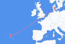 Flights from Sønderborg, Denmark to Graciosa, Portugal