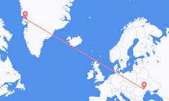 グリーンランドのクァールストから、モルドバのキシナウまでのフライト