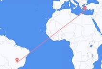 Flights from Uberlândia to Sitia