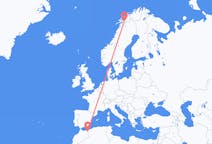 Flights from Oujda, Morocco to Narvik, Norway
