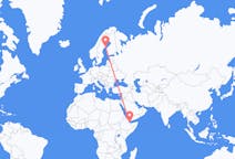 Flights from Balbala, Djibouti to Umeå, Sweden