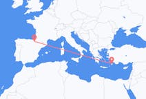 Flights from Pamplona, Spain to Rhodes, Greece