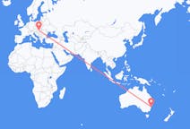 Flyg från Sydney, Australien till Budapest, Ungern