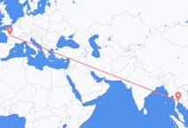 Flyg från Bangkok, Thailand till Poitiers, Frankrike