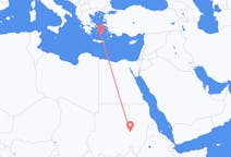 Flights from Khartoum, Sudan to Santorini, Greece