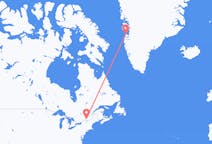 出发地 加拿大出发地 蒙特利尔目的地 格陵兰阿西亚特的航班