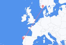 Flights from Kristiansand to Porto