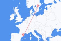 Flights from Barcelona, Spain to Linköping, Sweden