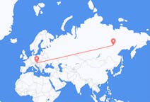 Flights from Yakutsk, Russia to Graz, Austria