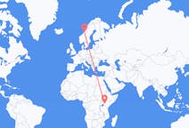 Flights from Eldoret, Kenya to Namsos, Norway