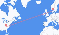 Flights from Asheville to Aalborg