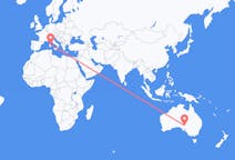 Flights from Olympic Dam, Australia to Olbia, Italy