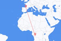 Flyreiser fra Kinshasa, den demokratiske republikken Kongo til Pamplona, Spania