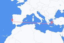 Vluchten van Naxos, Griekenland naar Lissabon, Portugal
