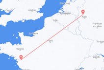 Flyreiser fra Duesseldorf, Tyskland til Nantes, Frankrike