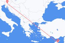 Flug frá Ljubljana til Larnaka