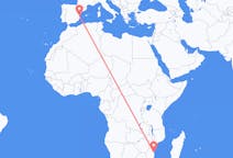 Flyreiser fra Vilankulo, Mosambik til Valencia, Spania