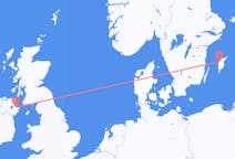 Voli da Visby, Svezia a Belfast, Irlanda del Nord