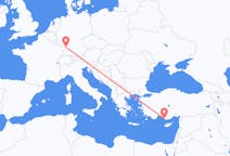 Flights from Gazipaşa, Turkey to Karlsruhe, Germany