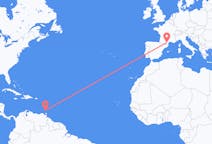 Flyg från St George's, Grenada till Carcassonne, Frankrike