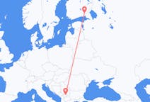 Flyreiser fra Priština, Kosovo til Villmanstrand, Finland