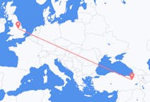 Flyrejser fra Nottingham, England til Erzurum, Tyrkiet