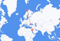 Flyrejser fra Jeddah, Saudi-Arabien til Kiruna, Sverige