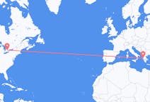 加拿大出发地 滑鐵盧飞往加拿大目的地 普雷韋扎的航班