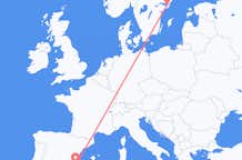 Vluchten van Alicante, Spanje naar Stockholm, Zweden