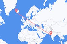 Flyreiser fra Surat, India til Reykjavík, Island