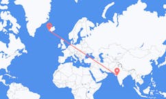 Flyreiser fra Surat, India til Reykjavik, Island